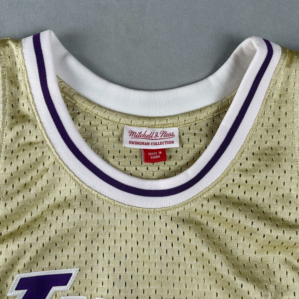 Shaquille O'Neal #34 LA Lakers 1996-97 Mitchell Ness‎ Gold Swingman Jersey Sz M - Picture 5 of 10